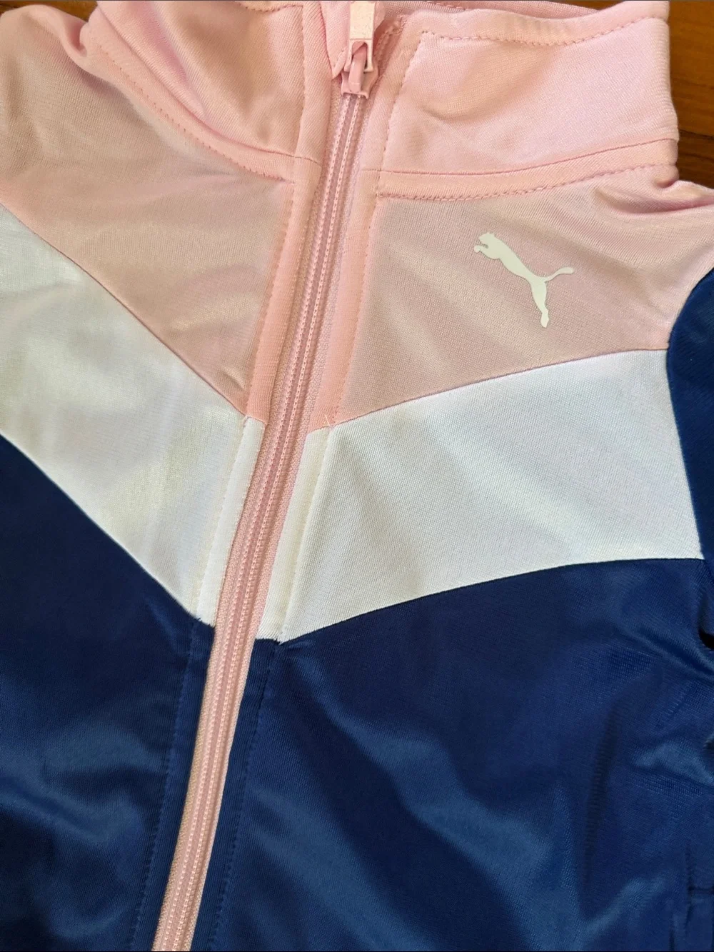 Puma Kids Navy and Light Pink Colorblock Set - Picture 4 of 6